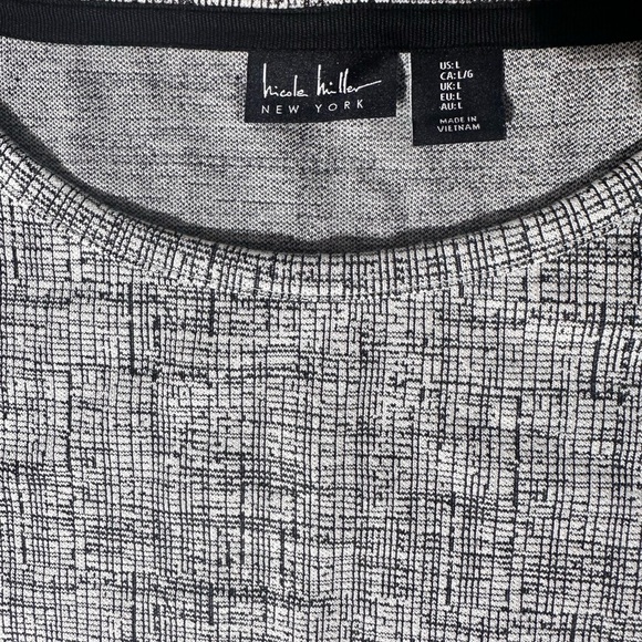 Nicole‎ Miller Gray and black Long Sleeve Dress - Picture 2 of 11